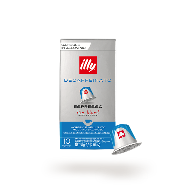 Illy Caffè DEK 10 Capsules Compatible Nespresso