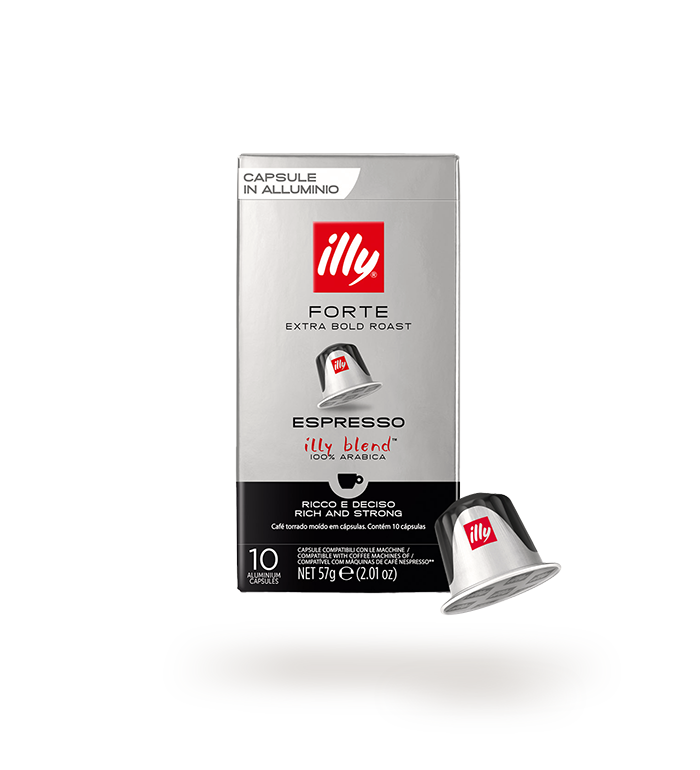 Illy Caffè Forte 10 Capsules Compatible Nespresso