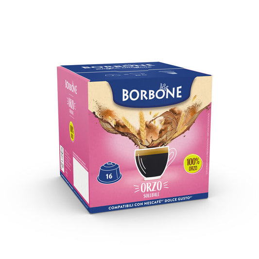 16 Capsules Borbone de CAFE D'ORGE - Compatibles Nescafè® * Dolce Gusto® *