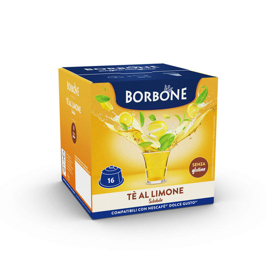 16 Capsules Borbone Pour THÉ AU CITRON - Compatibles Nescafè® * Dolce Gusto® *