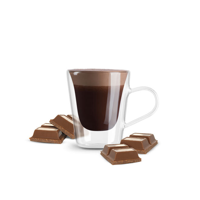 16 Capsules Borbone SUPERCIOCK, Boisson Soluble au Chocolat - Compatibles Nescafè® * Dolce Gusto® *
