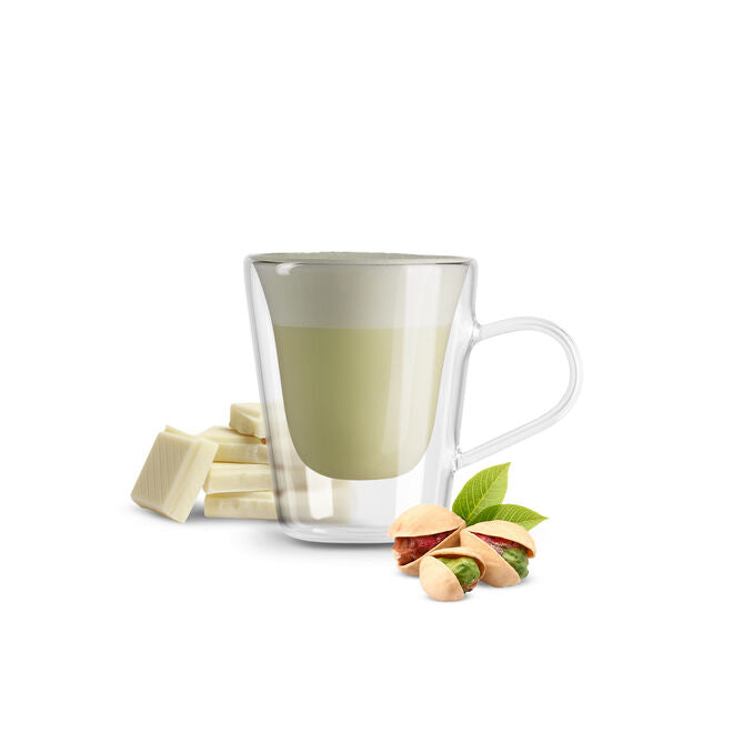 16 Capsules Borbone PISTACCHIONE (Chocolat Blanc Et Pistache) - Compatibles Nescafè® * Dolce Gusto® *