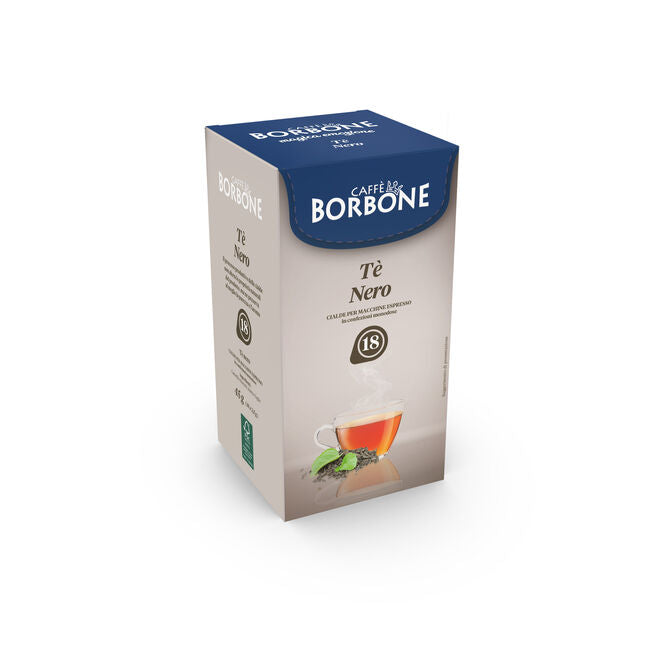 18 dosettes - te nero  -  CAFFE BORBONE ESE 44 mm