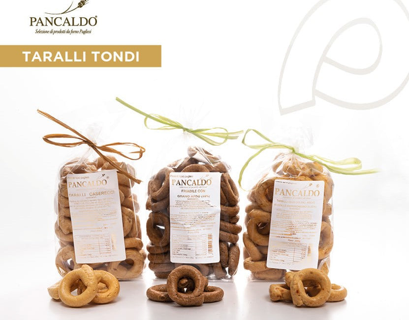 Taralli Artigianali Aglio, Olio e Peperoncino 300gr - PANCALDO