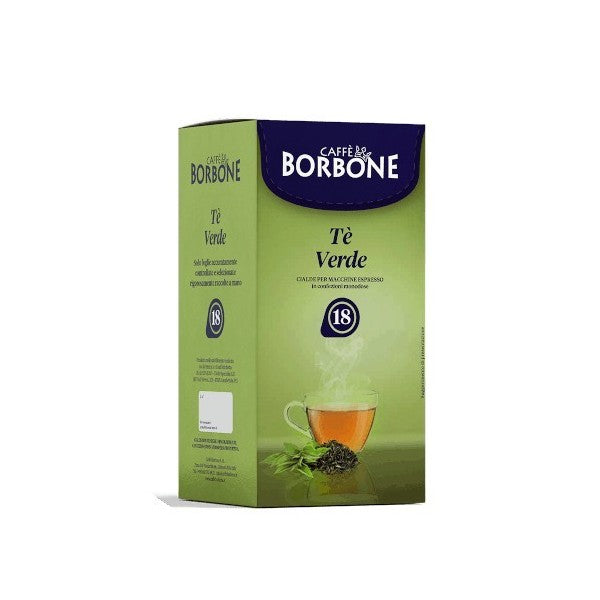 18 dosettes - té verde   -  CAFFE BORBONE ESE 44 mm