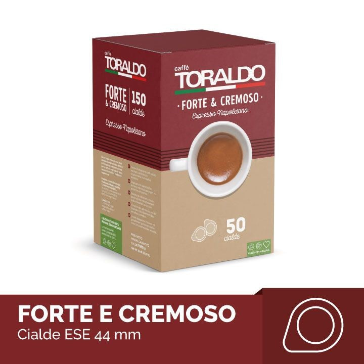 Dosettes ESE 44 mm Toraldo Caffè Forte e Cremoso