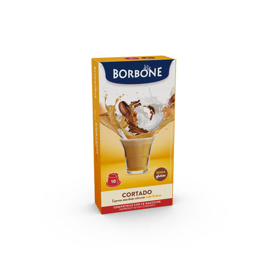 10 Borbone „CORTADO“-Kapseln (Cafè Macchiato) – Nespresso®-kompatibel