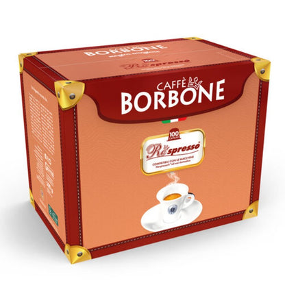 Capsules Borbone Compatible avec machines domestiques de marque Nespresso®* Melange DEK VERT