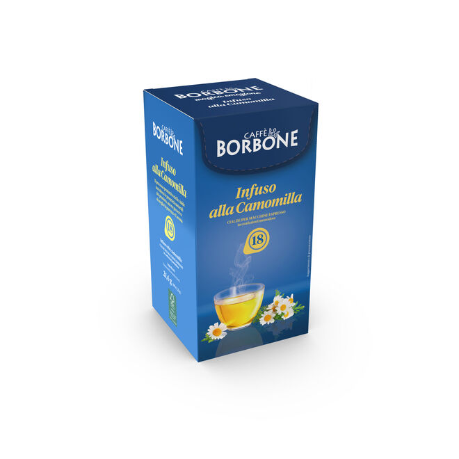 18 dosettes - Infuso camomilla con verbena - CAFFE BORBONE ESE 44 mm